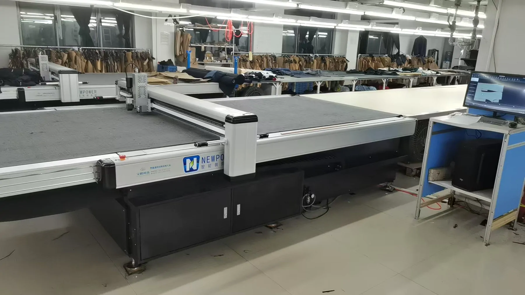 Automated garment fabric cutting equipment